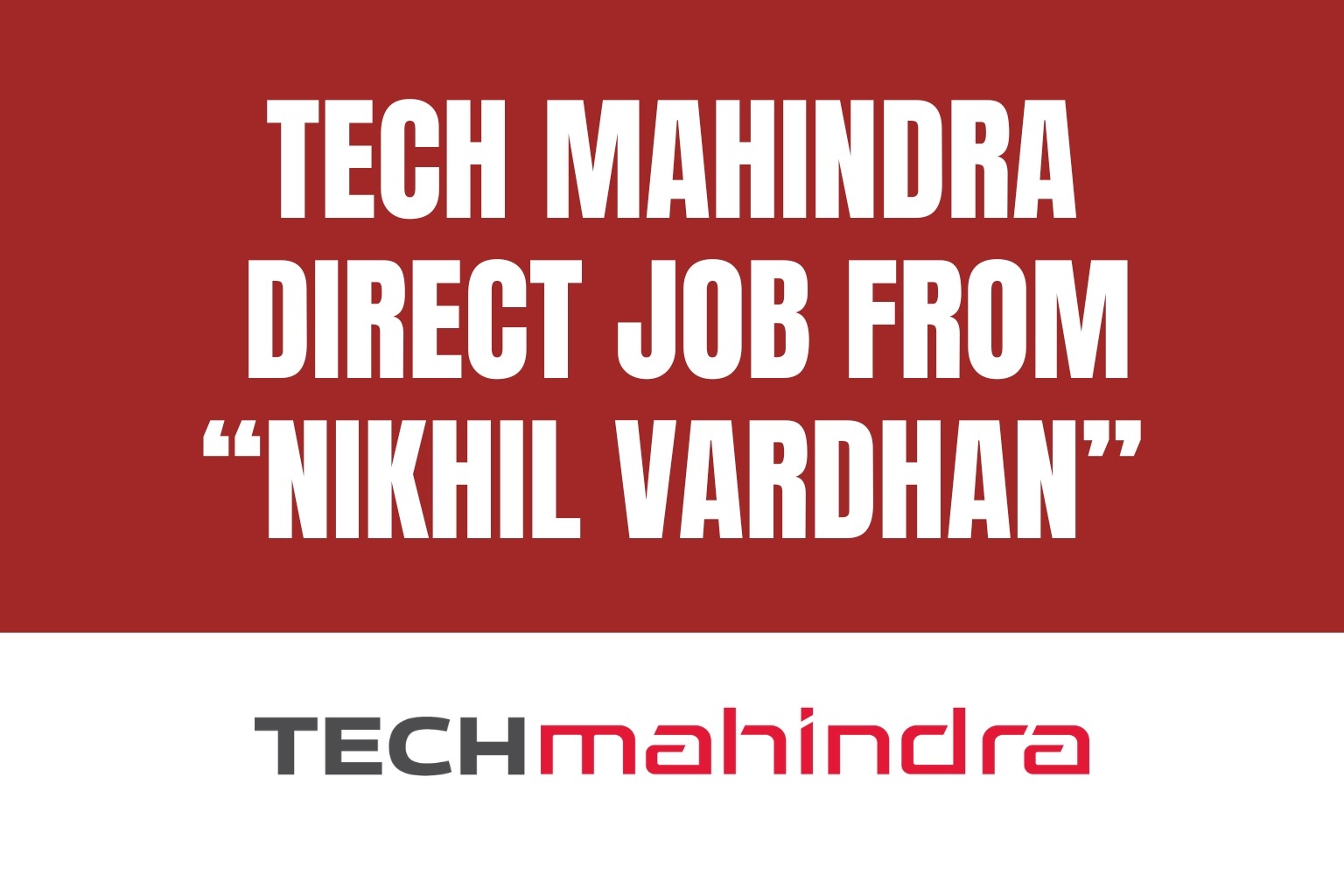 Job at Tech Mahindra – Hiring Freshers 2025 | Salary ₹23,000–₹24,300/month | Apply Today